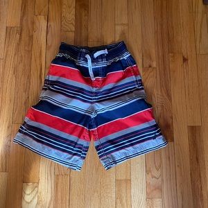Nautical Striped Swim Trunks